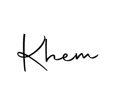 Khem stylish signature style. Best Handwritten Sign (Autography-DOLnW) for my name. Handwritten Signature Collection Ideas for my name Khem. Khem signature style 10 images and pictures png