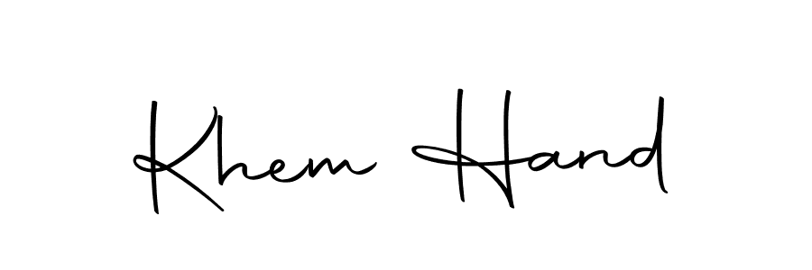 Khem Hand stylish signature style. Best Handwritten Sign (Autography-DOLnW) for my name. Handwritten Signature Collection Ideas for my name Khem Hand. Khem Hand signature style 10 images and pictures png
