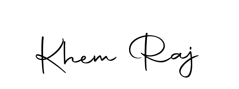Create a beautiful signature design for name Khem Raj. With this signature (Autography-DOLnW) fonts, you can make a handwritten signature for free. Khem Raj signature style 10 images and pictures png