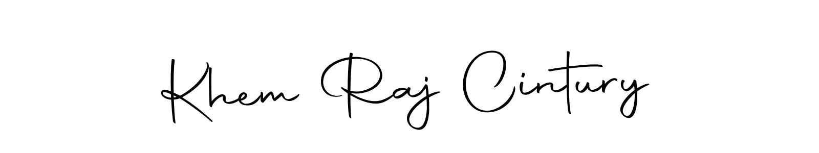 How to make Khem Raj Cintury name signature. Use Autography-DOLnW style for creating short signs online. This is the latest handwritten sign. Khem Raj Cintury signature style 10 images and pictures png