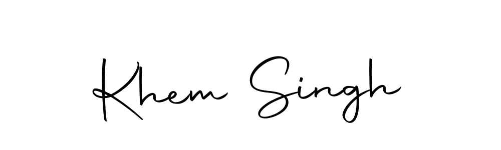 The best way (Autography-DOLnW) to make a short signature is to pick only two or three words in your name. The name Khem Singh include a total of six letters. For converting this name. Khem Singh signature style 10 images and pictures png