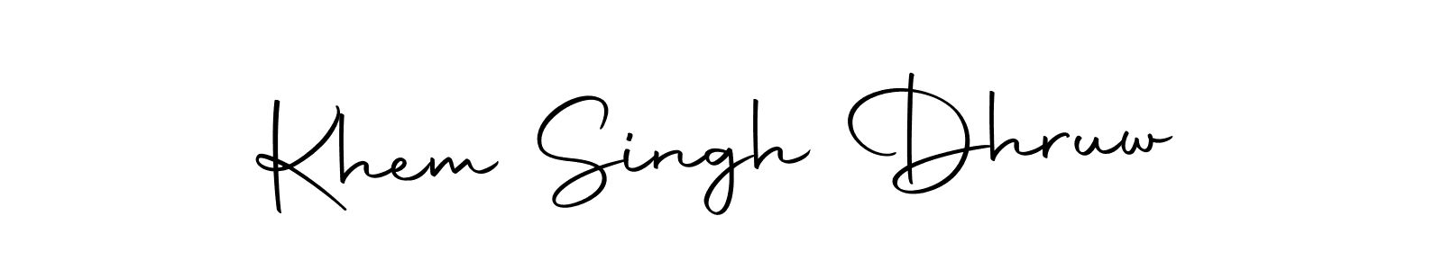 Make a beautiful signature design for name Khem Singh Dhruw. With this signature (Autography-DOLnW) style, you can create a handwritten signature for free. Khem Singh Dhruw signature style 10 images and pictures png