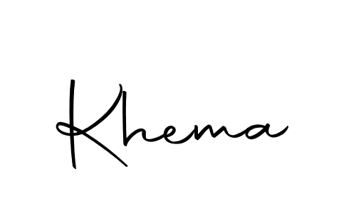 How to make Khema signature? Autography-DOLnW is a professional autograph style. Create handwritten signature for Khema name. Khema signature style 10 images and pictures png