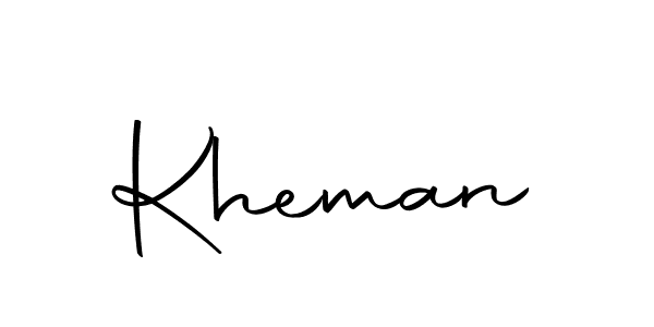 Make a beautiful signature design for name Kheman. With this signature (Autography-DOLnW) style, you can create a handwritten signature for free. Kheman signature style 10 images and pictures png