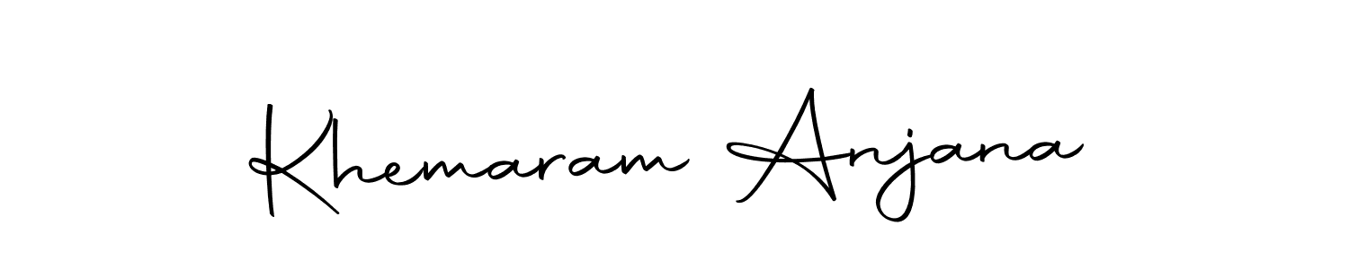 Here are the top 10 professional signature styles for the name Khemaram Anjana. These are the best autograph styles you can use for your name. Khemaram Anjana signature style 10 images and pictures png