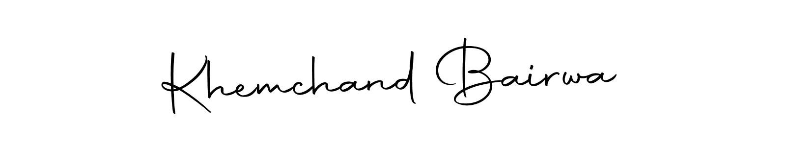 Use a signature maker to create a handwritten signature online. With this signature software, you can design (Autography-DOLnW) your own signature for name Khemchand Bairwa. Khemchand Bairwa signature style 10 images and pictures png