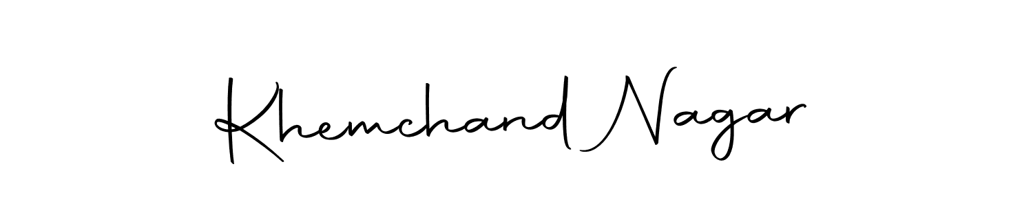 Autography-DOLnW is a professional signature style that is perfect for those who want to add a touch of class to their signature. It is also a great choice for those who want to make their signature more unique. Get Khemchand Nagar name to fancy signature for free. Khemchand Nagar signature style 10 images and pictures png