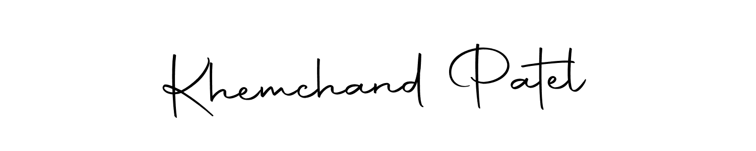 You can use this online signature creator to create a handwritten signature for the name Khemchand Patel. This is the best online autograph maker. Khemchand Patel signature style 10 images and pictures png