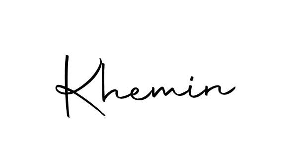 Here are the top 10 professional signature styles for the name Khemin. These are the best autograph styles you can use for your name. Khemin signature style 10 images and pictures png