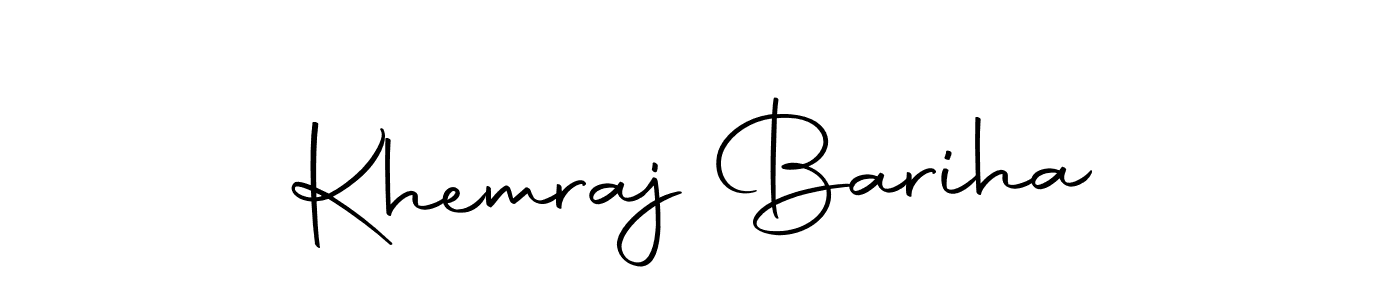 Also we have Khemraj Bariha name is the best signature style. Create professional handwritten signature collection using Autography-DOLnW autograph style. Khemraj Bariha signature style 10 images and pictures png