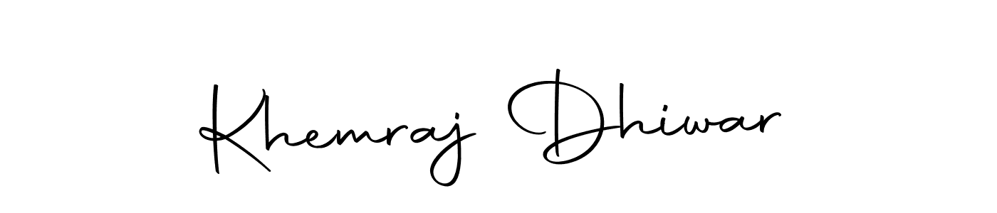 Also we have Khemraj Dhiwar name is the best signature style. Create professional handwritten signature collection using Autography-DOLnW autograph style. Khemraj Dhiwar signature style 10 images and pictures png