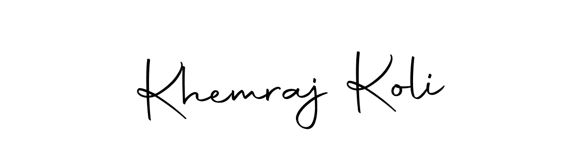 You should practise on your own different ways (Autography-DOLnW) to write your name (Khemraj Koli) in signature. don't let someone else do it for you. Khemraj Koli signature style 10 images and pictures png
