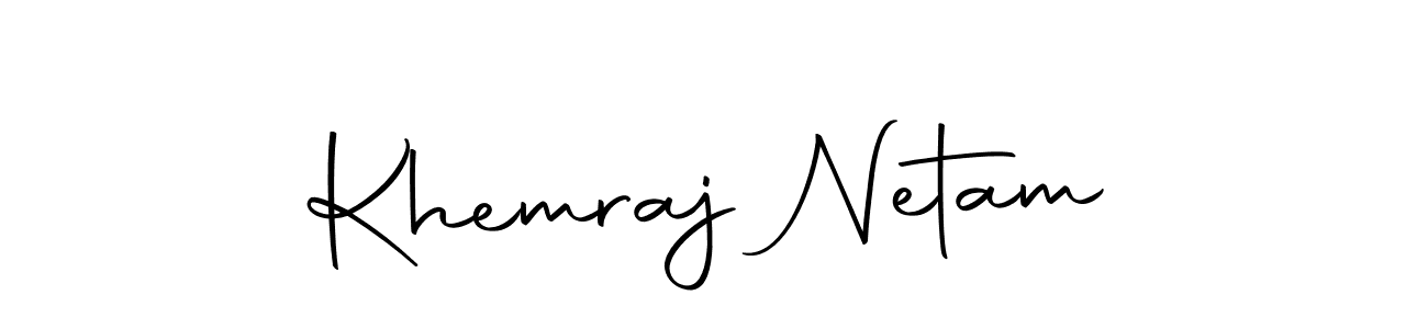 Use a signature maker to create a handwritten signature online. With this signature software, you can design (Autography-DOLnW) your own signature for name Khemraj Netam. Khemraj Netam signature style 10 images and pictures png