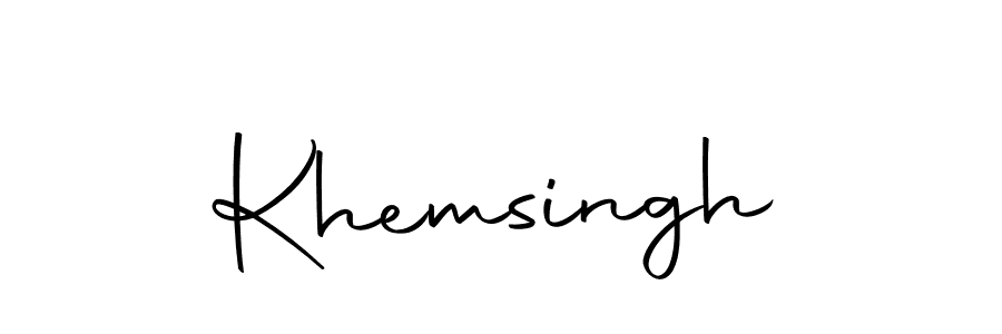Use a signature maker to create a handwritten signature online. With this signature software, you can design (Autography-DOLnW) your own signature for name Khemsingh. Khemsingh signature style 10 images and pictures png