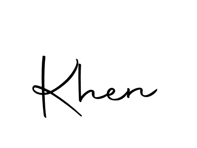 How to make Khen signature? Autography-DOLnW is a professional autograph style. Create handwritten signature for Khen name. Khen signature style 10 images and pictures png