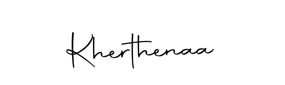 Make a beautiful signature design for name Kherthenaa. With this signature (Autography-DOLnW) style, you can create a handwritten signature for free. Kherthenaa signature style 10 images and pictures png