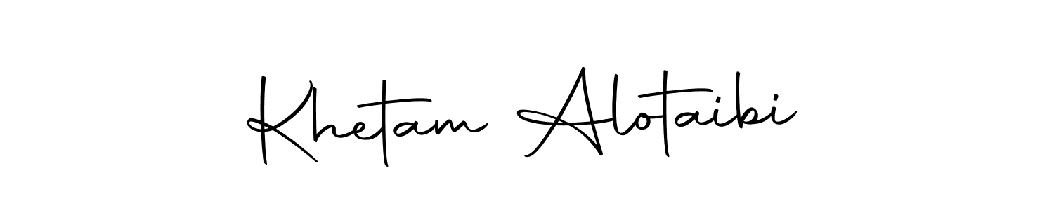 Make a beautiful signature design for name Khetam Alotaibi. Use this online signature maker to create a handwritten signature for free. Khetam Alotaibi signature style 10 images and pictures png