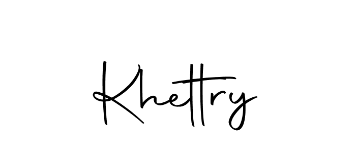 Make a beautiful signature design for name Khettry. With this signature (Autography-DOLnW) style, you can create a handwritten signature for free. Khettry signature style 10 images and pictures png