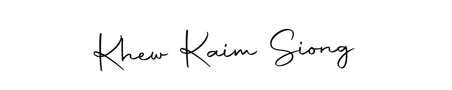 You should practise on your own different ways (Autography-DOLnW) to write your name (Khew Kaim Siong) in signature. don't let someone else do it for you. Khew Kaim Siong signature style 10 images and pictures png