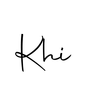 Design your own signature with our free online signature maker. With this signature software, you can create a handwritten (Autography-DOLnW) signature for name Khi. Khi signature style 10 images and pictures png