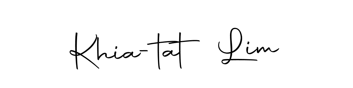 How to make Khia-tat Lim name signature. Use Autography-DOLnW style for creating short signs online. This is the latest handwritten sign. Khia-tat Lim signature style 10 images and pictures png