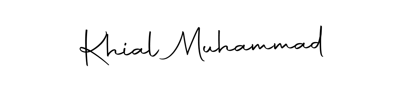 Khial Muhammad stylish signature style. Best Handwritten Sign (Autography-DOLnW) for my name. Handwritten Signature Collection Ideas for my name Khial Muhammad. Khial Muhammad signature style 10 images and pictures png