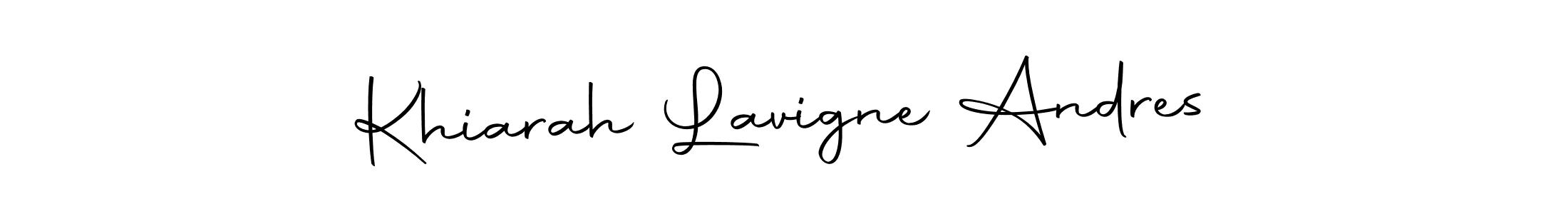 Here are the top 10 professional signature styles for the name Khiarah Lavigne Andres. These are the best autograph styles you can use for your name. Khiarah Lavigne Andres signature style 10 images and pictures png