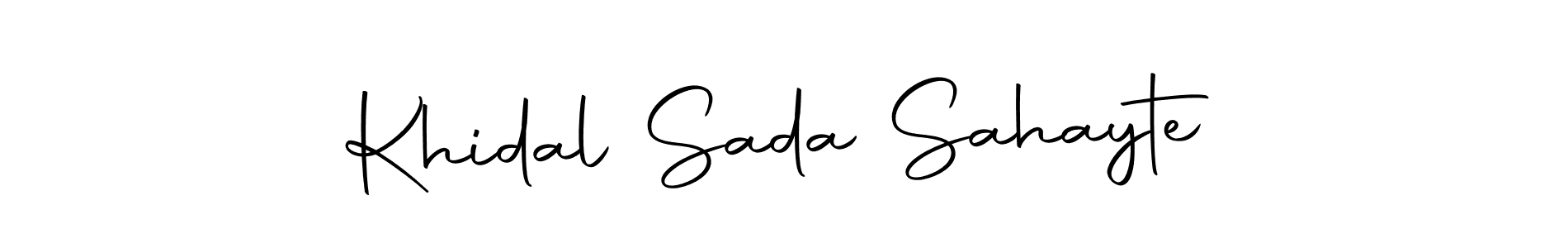 You can use this online signature creator to create a handwritten signature for the name Khidal Sada Sahayte. This is the best online autograph maker. Khidal Sada Sahayte signature style 10 images and pictures png