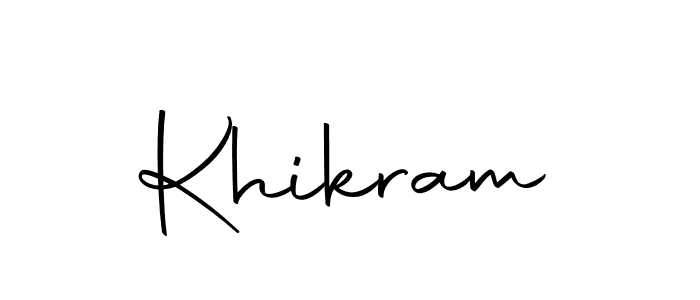 Similarly Autography-DOLnW is the best handwritten signature design. Signature creator online .You can use it as an online autograph creator for name Khikram. Khikram signature style 10 images and pictures png