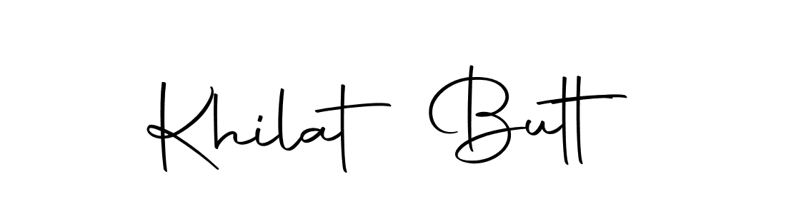How to make Khilat Butt signature? Autography-DOLnW is a professional autograph style. Create handwritten signature for Khilat Butt name. Khilat Butt signature style 10 images and pictures png