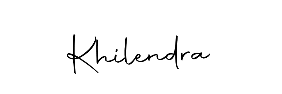 Make a beautiful signature design for name Khilendra. Use this online signature maker to create a handwritten signature for free. Khilendra signature style 10 images and pictures png