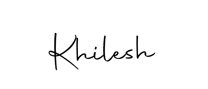 Make a beautiful signature design for name Khilesh. Use this online signature maker to create a handwritten signature for free. Khilesh signature style 10 images and pictures png