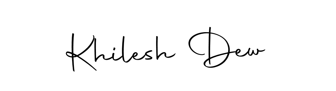 Design your own signature with our free online signature maker. With this signature software, you can create a handwritten (Autography-DOLnW) signature for name Khilesh Dew. Khilesh Dew signature style 10 images and pictures png