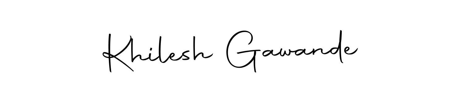 Use a signature maker to create a handwritten signature online. With this signature software, you can design (Autography-DOLnW) your own signature for name Khilesh Gawande. Khilesh Gawande signature style 10 images and pictures png
