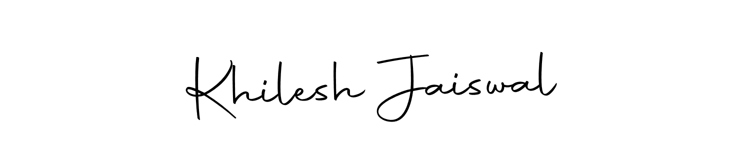 Create a beautiful signature design for name Khilesh Jaiswal. With this signature (Autography-DOLnW) fonts, you can make a handwritten signature for free. Khilesh Jaiswal signature style 10 images and pictures png
