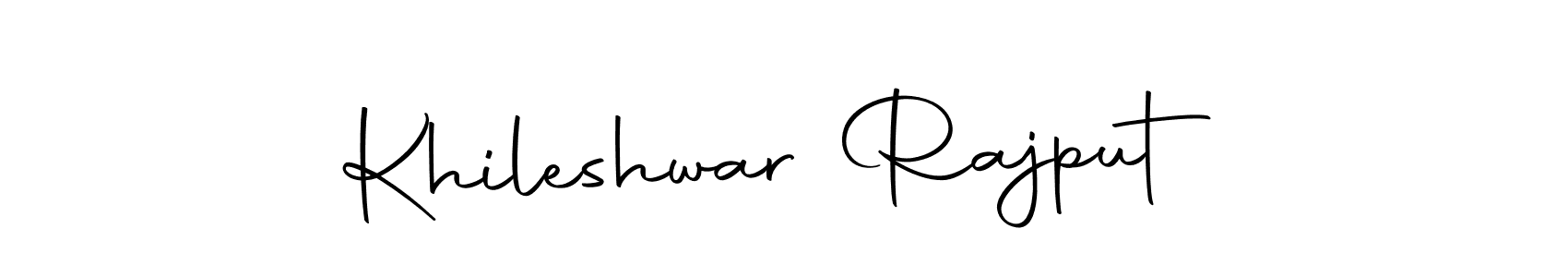 Design your own signature with our free online signature maker. With this signature software, you can create a handwritten (Autography-DOLnW) signature for name Khileshwar Rajput. Khileshwar Rajput signature style 10 images and pictures png