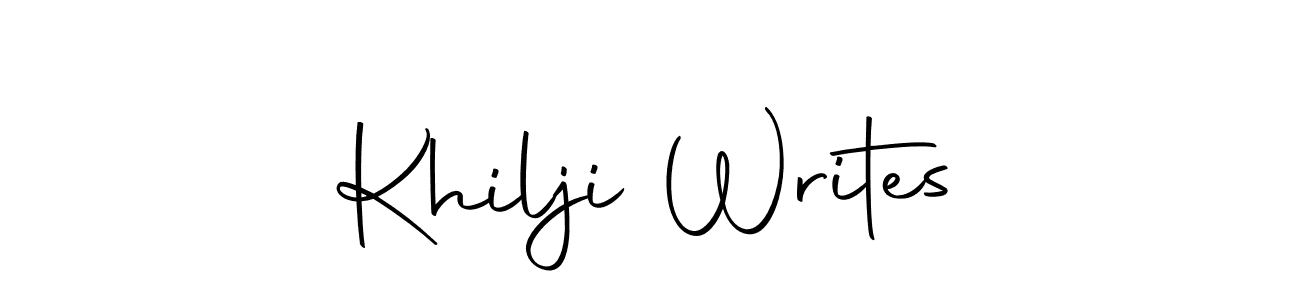 How to make Khilji Writes name signature. Use Autography-DOLnW style for creating short signs online. This is the latest handwritten sign. Khilji Writes signature style 10 images and pictures png
