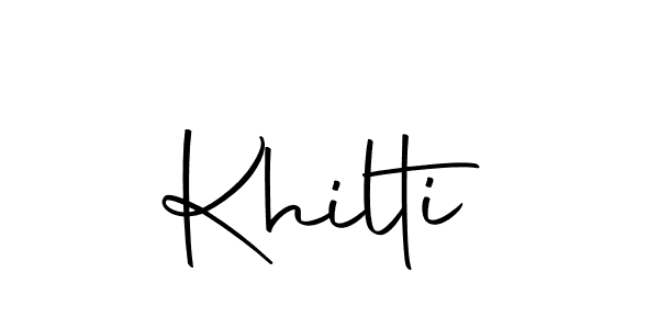 Also we have Khilti name is the best signature style. Create professional handwritten signature collection using Autography-DOLnW autograph style. Khilti signature style 10 images and pictures png