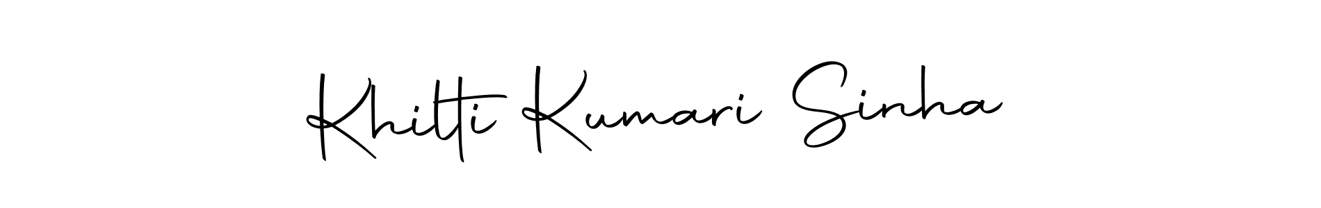 This is the best signature style for the Khilti Kumari Sinha name. Also you like these signature font (Autography-DOLnW). Mix name signature. Khilti Kumari Sinha signature style 10 images and pictures png