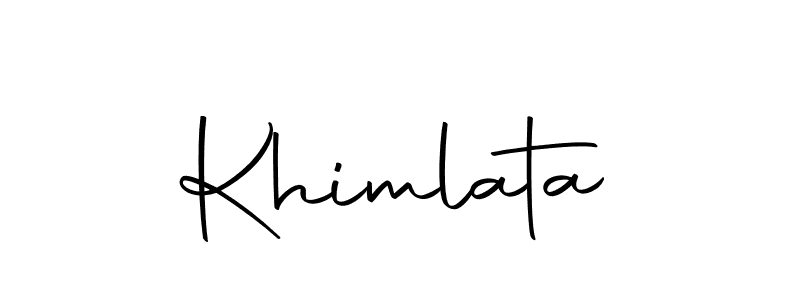 The best way (Autography-DOLnW) to make a short signature is to pick only two or three words in your name. The name Khimlata include a total of six letters. For converting this name. Khimlata signature style 10 images and pictures png