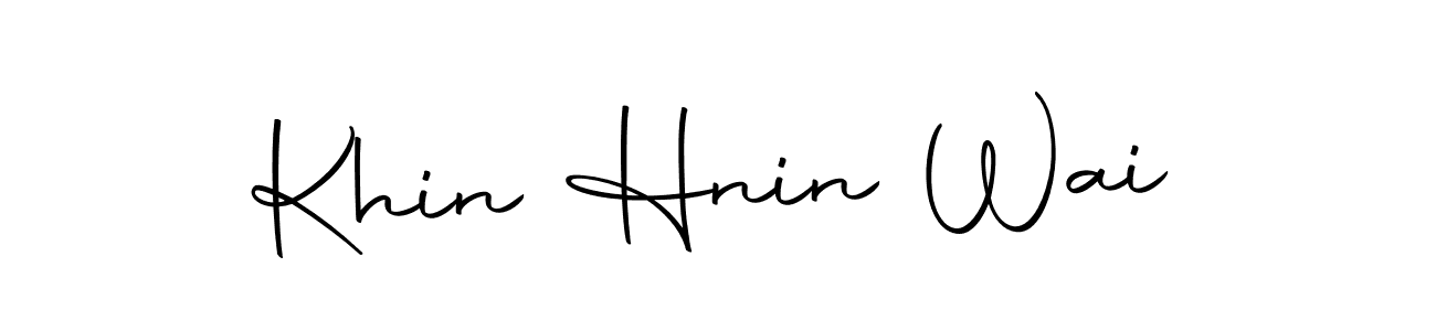 Make a beautiful signature design for name Khin Hnin Wai. With this signature (Autography-DOLnW) style, you can create a handwritten signature for free. Khin Hnin Wai signature style 10 images and pictures png