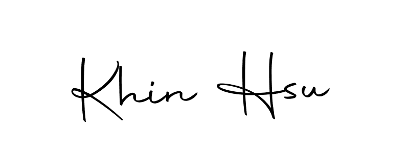 Make a beautiful signature design for name Khin Hsu. With this signature (Autography-DOLnW) style, you can create a handwritten signature for free. Khin Hsu signature style 10 images and pictures png