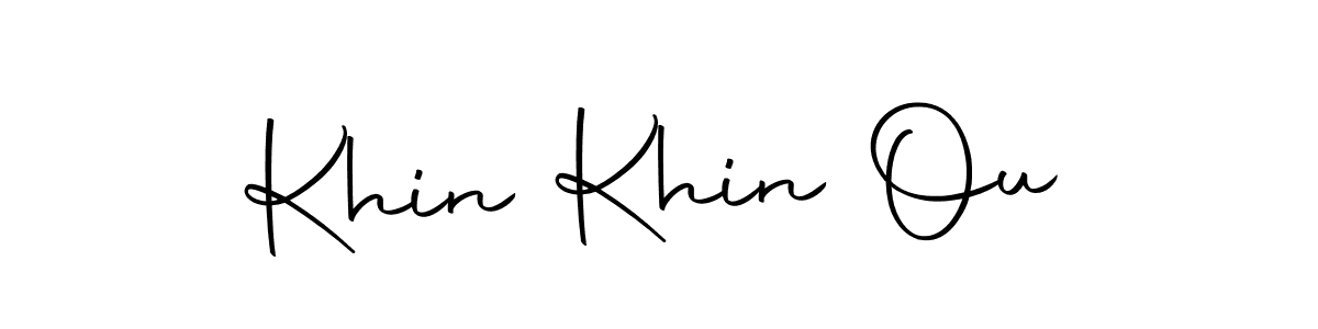 The best way (Autography-DOLnW) to make a short signature is to pick only two or three words in your name. The name Khin Khin Ou include a total of six letters. For converting this name. Khin Khin Ou signature style 10 images and pictures png