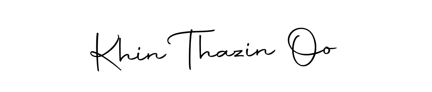 Create a beautiful signature design for name Khin Thazin Oo. With this signature (Autography-DOLnW) fonts, you can make a handwritten signature for free. Khin Thazin Oo signature style 10 images and pictures png