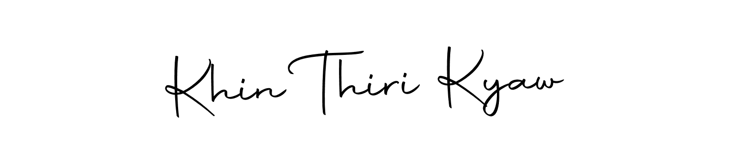 Design your own signature with our free online signature maker. With this signature software, you can create a handwritten (Autography-DOLnW) signature for name Khin Thiri Kyaw. Khin Thiri Kyaw signature style 10 images and pictures png