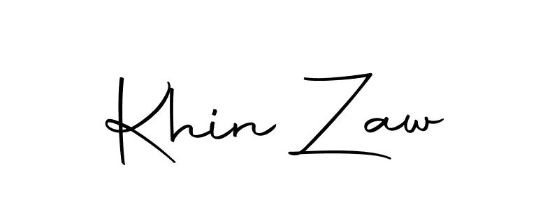 Khin Zaw stylish signature style. Best Handwritten Sign (Autography-DOLnW) for my name. Handwritten Signature Collection Ideas for my name Khin Zaw. Khin Zaw signature style 10 images and pictures png