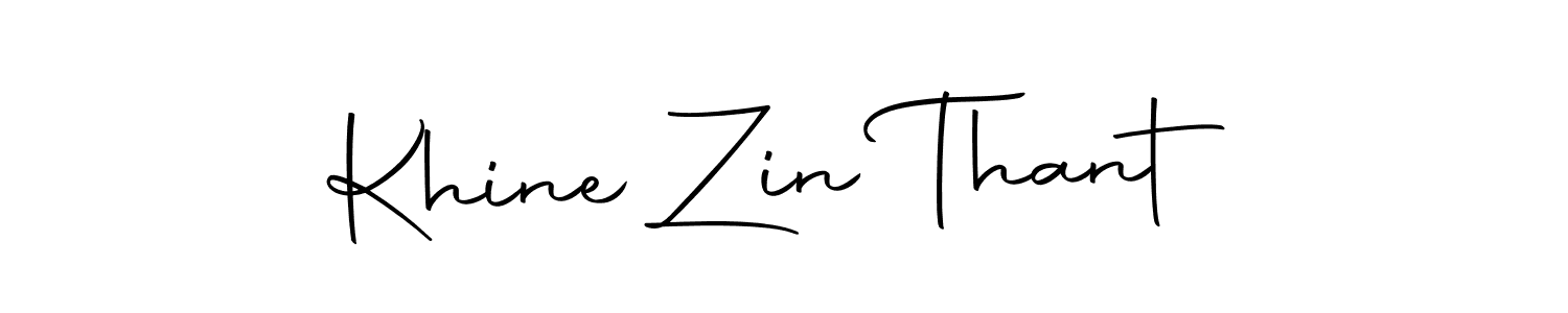 Design your own signature with our free online signature maker. With this signature software, you can create a handwritten (Autography-DOLnW) signature for name Khine Zin Thant. Khine Zin Thant signature style 10 images and pictures png