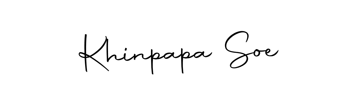 Use a signature maker to create a handwritten signature online. With this signature software, you can design (Autography-DOLnW) your own signature for name Khinpapa Soe. Khinpapa Soe signature style 10 images and pictures png