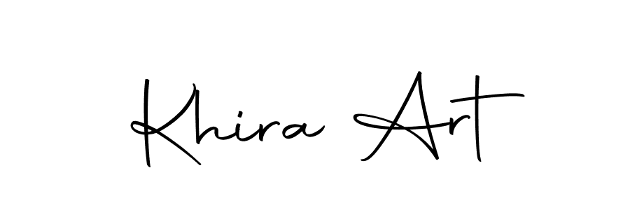 Design your own signature with our free online signature maker. With this signature software, you can create a handwritten (Autography-DOLnW) signature for name Khira Art. Khira Art signature style 10 images and pictures png