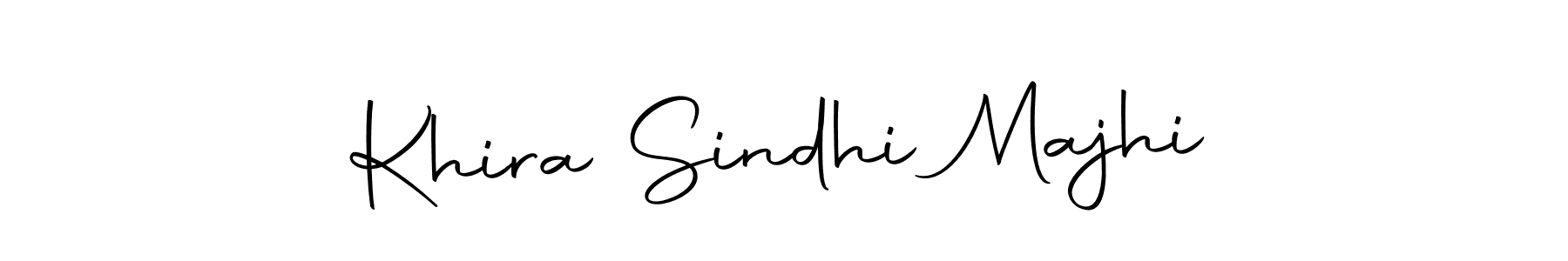 Design your own signature with our free online signature maker. With this signature software, you can create a handwritten (Autography-DOLnW) signature for name Khira Sindhi Majhi. Khira Sindhi Majhi signature style 10 images and pictures png